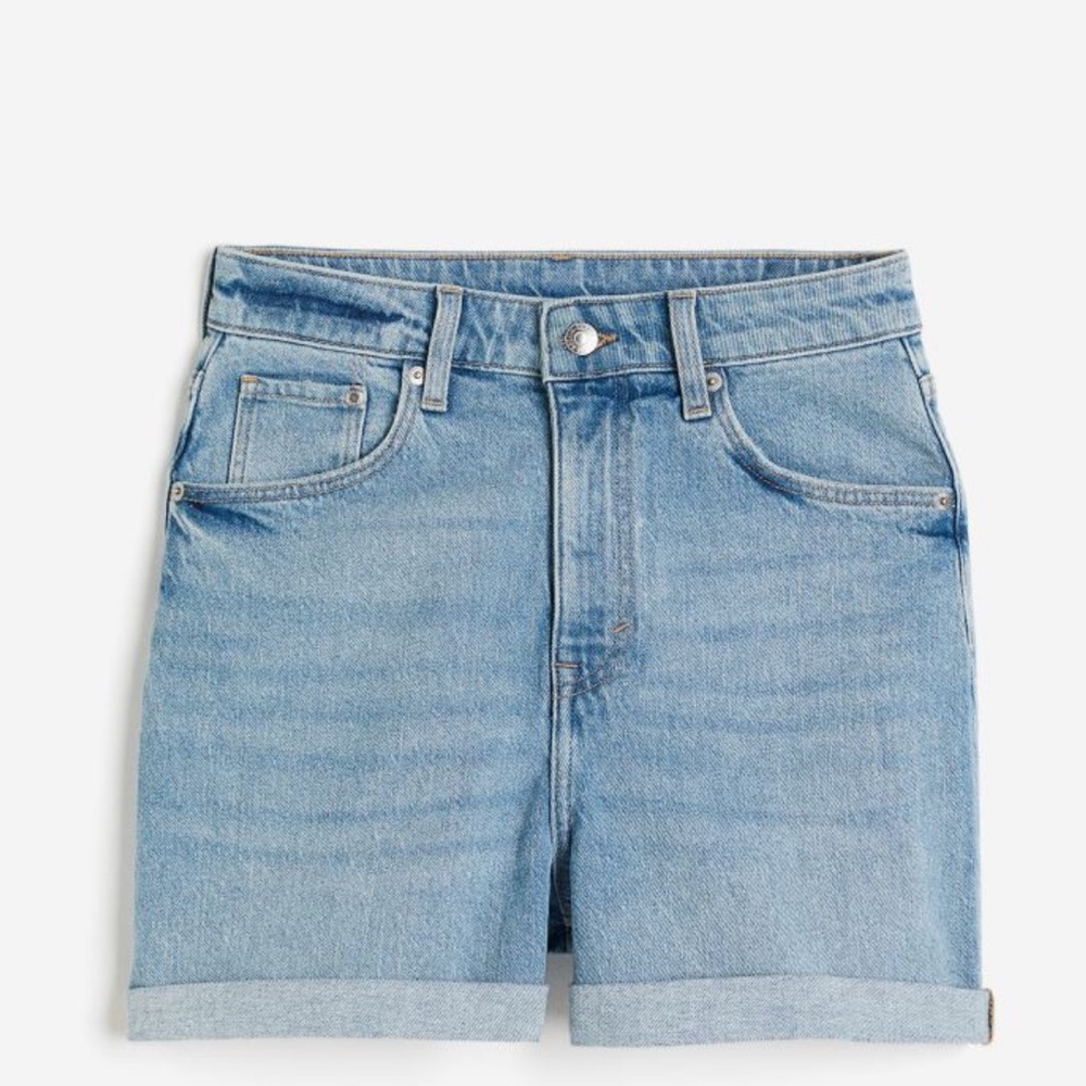 Casual Light Blue Denim Shorts
